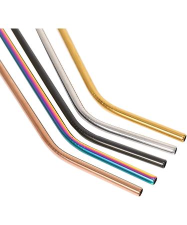 Plumflex Reusable Stainless Steel Straws 10 Extra Long 10.5inch Metal Drinking Straws with 2 Brushes and Carry Bag Environment- for 20/30oz Tumblers Beverage  - Buy Online on GoSupps.com