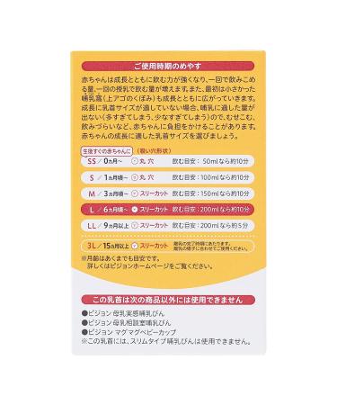 Pigeon Silicone Nipple for Breast Milk - 9 Months+ LL Three Cut Design (2 Pieces) - New Version - Buy Online on GoSupps.com