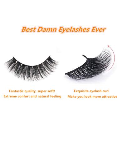 CINLITEK 10 Pairs 5 Styles Natural False Eyelashes Set - Reusable 3D Handmade Mink Lashes for Natural Look | Includes Free Applicator & Curler - Buy Online on GoSupps.com