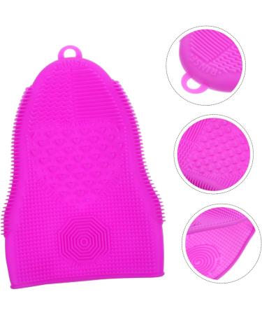 Didiseaon Makeup Brush Cleaning Pad Cosmetic Brush Cleaner Facial Cleaner Facial Cleansing Pads Soft Silicone Face Facial Tool Scrubber Silicone Brush Cleaning Pad Disc Mat Purple Silica Gel 19x13cm Purple - Buy Online on GoSupps.com