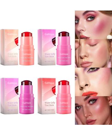 2-In-1 Lipstick In Jelly And Blush For The Cheeks Jelly Tint Blush Cooling Water Jelly Tint Stick Lip And Cheek Jelly Blush Stick Buildable & Blendable Watercolor Finish (Purple) - Buy Online on GoSupps.com