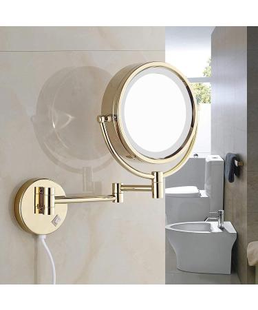Yanning Round Bathroom Mirror - 8.5 Inches 360 Rotation - Perfect for Makeup Contact Lenses & Shaving - International Shipping Available - Buy Online on GoSupps.com