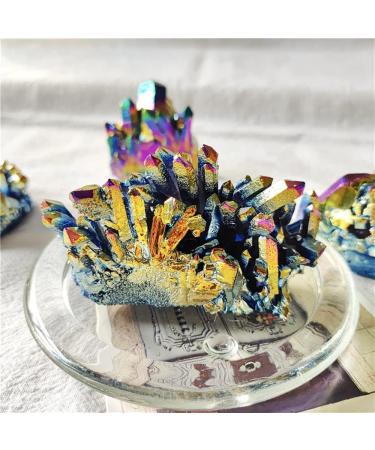 Natural Crystal Rough Home Natural Angel Halo Crystal Cluster Plating Titanium Coated Quartz Cluster Ore (Size : 230g-280g) - Buy Online on GoSupps.com