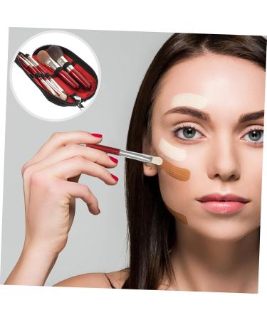 Beavorty 3 Sets makeup brush with bag women makeup women makeup supplies lip brush blush face beauty tools beauty supply make up brush portable fiber wool cosmetics travel - Buy Online on GoSupps.com