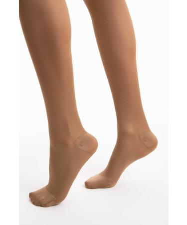 Relaxsan Microfiber 880M Compression Tights for Women - 18-22 mmHg Support Stockings 140 Den in Brown | Buy Internationally - Buy Online on GoSupps.com