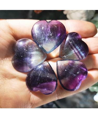 Buy AxBALL 1 Piece Natural Colorful Fluorite Quartz Crystal Heart Pendant - Beautiful Gemstone for Jewelry Lovers - International Shipping Available - Buy Online on GoSupps.com