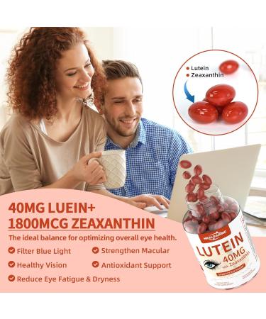 HEALOADING Lutein and Zeaxanthin Supplement Softgels: Eye Vitamins and Supplements with Vitamins C, E, Omega 3, Lutein & Zeaxanthin for Improving Vision and Relieving Eye Fatigue - Buy Online on GoSupps.com