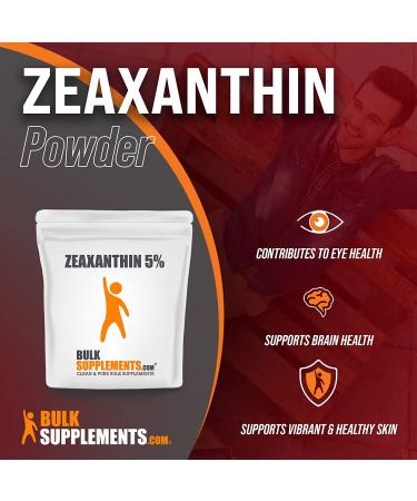 Zeaxanthin 5% Powder - Eye Vitamins for Vision - Bulk Supplements - 100g/3.5oz - Buy Online on GoSupps.com