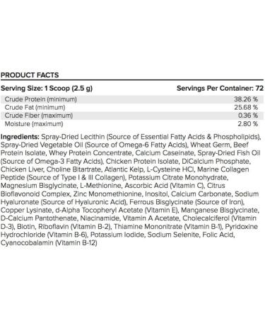 Feline Optimum Skin & Coat (180g) - Reduce Shedding and Hairballs for Healthy Fur | Biotin, Marine Collagen, Omega-3, Hyaluronic Acid, Folic Acid - Buy Online on GoSupps.com