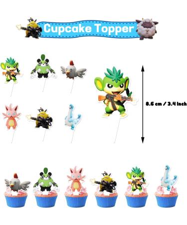 13PCS Game Cake Topper Cartoon Hanging Swirl Cupcake Topper for Gaming Birthday Decorations Video Gaming Party Decorations - Buy Online on GoSupps.com