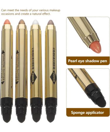 DOITOOL Neutral Eyeshadow 4pcs Highlighter Eyeshadow Pencil Glitter Eyeshadow Highlighter Pen Eye Makeup Tool Metal Makeup Pen - Buy Online on GoSupps.com