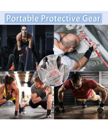 Wrist Wraps with Thumb Support 2 Pack for Weightlifting & Gymnastics - Wrist Brace for Men, Women, and Kids - Includes Free Mesh Carry Bag - Black - Buy Online on GoSupps.com