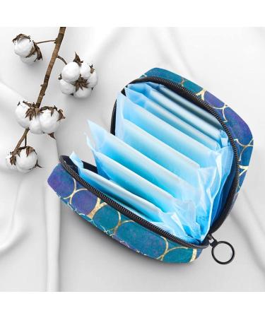 Geometric Moroccan Texture Storage Bag with Zipper for Menstrual Pads & Cups - Portable Organizer for Teens & Women - Buy Online on GoSupps.com