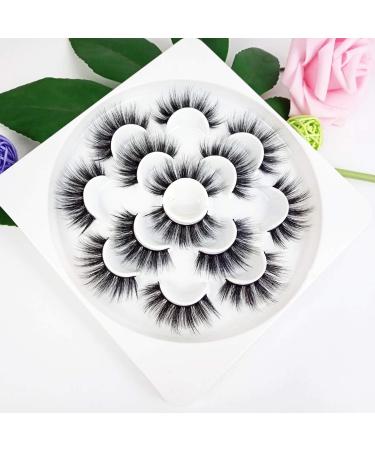 Veleasha Natural Look Fluffy False Eyelashes - Faux Mink Soft Volume Handmade Eye Lashes - 2 Sets Pack - Buy Online on GoSupps.com