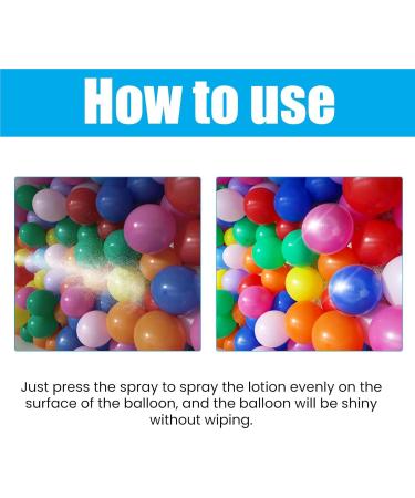 Aerosol Balloon Spray - 100ml Balloon High Shine Spray for Balloons Quick Apply Long Lasting Balloon Brightener Spray 1 Pack - Buy Online on GoSupps.com