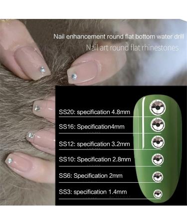 FEIlei 6 Grids Box Set Flat Back Rhinestones and Small Round Diamond Combination for DIY Nail Art Accessories Crystals - Buy Online on GoSupps.com