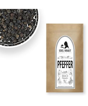 Pepper black completely organic 250g |Noble herb - 100% natural black peppercorns - Premium black pepper completely free of any additives - pepper for mill - black pepper organic pepper black 250