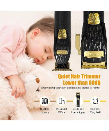 BESTBOMG Hair Clippers Men Professional Beard Trimmer with Rechargeable Base 5 Speed Cordless Electric Grooming Kits 6000RPM with LED Display and 2500mAh/2000mAh Built-in Battery(K38S+I38S) - Buy Online on GoSupps.com