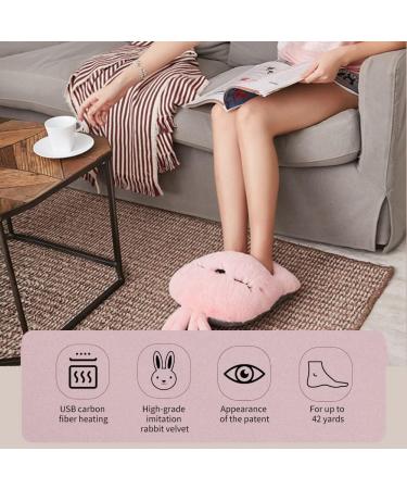 Lichengtai Electric Foot Warmer 4 Temperature Levels & 3 Timing Shutdown Cozy Heating Pillows for Winter Ideal for Family Living Room Office - Pink for Women & Children - Buy Online on GoSupps.com