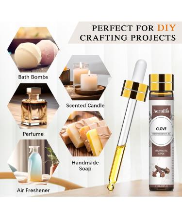Aoruilia 10ml Clove Essential Oil - Natural Premium Clove Bud Oil Aromatherapy Essential Oils for Diffuser for Home Teeth Hair Care Perfume Soaps & Candles Making Clove 10 ml (Pack of 1) - Buy Online on GoSupps.com