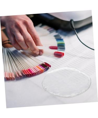  Ipetboom Ipetboom Clear Nail Art Polish Plate Glass Nail Art Polish Tray Glass Nail Polish Plate Nail Polish Holder Plate Glass Nail Polish Puck Tray - Buy Online on GoSupps.com