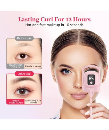 Buy Rechargeable Heated Eyelash Curlers - 3 Heating Modes & Digital Display | Fast International Shipping - Buy Online on GoSupps.com
