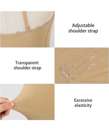 Soudittur Girls Ballet Dance Leotard L (Age 12-15 Y) Nude Seamless Camisole with Adjustable Straps - Buy Online on GoSupps.com
