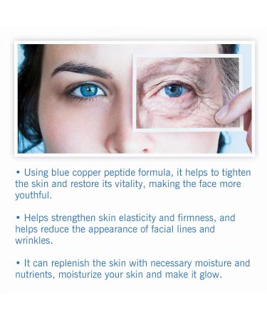 GHK-Cu Peptide Serum for Face Blue Copper Peptide Serum for Face Hydrating Firming Facial Essence with Collagen & Ceramide 1 fl oz Lightweight Daily Skincare for Many Skin Types - Buy Online on GoSupps.com
