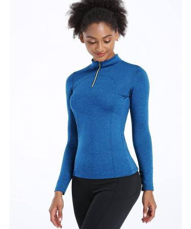 CADMUS Women's Compression Long Sleeve Shirts 3 Pack - X-Large, Hiking, Running, Dry Fit Tights - Black, Navy Blue & Blue - Buy Online on GoSupps.com