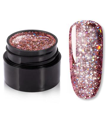 Glitter Diamond Gel Nail Polish Bright For Glitter Painting Nail Art Design Poly UV Top Base Primer For Manicure (7)