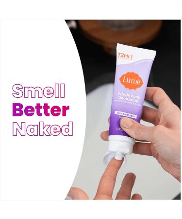 Lume Whole Body Deodorant - Invisible Cream Tube - 72 Hour Odor Control - Aluminum Free Baking Soda Free Skin Safe - 3.0 ounce (Soft Powder) Soft Powder 3 Ounce (Pack of 1) - Buy Online on GoSupps.com