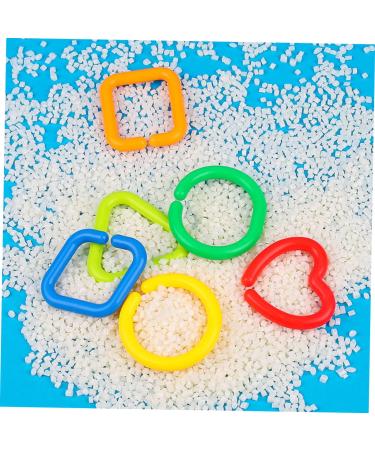 Shop Amosfun 140 Pcal Geometric Chain Buckle Sensory Rings - Durable Plastic Baby Links Toys for Stroller Car & Toddler Fun - International Shipping Available - Buy Online on GoSupps.com