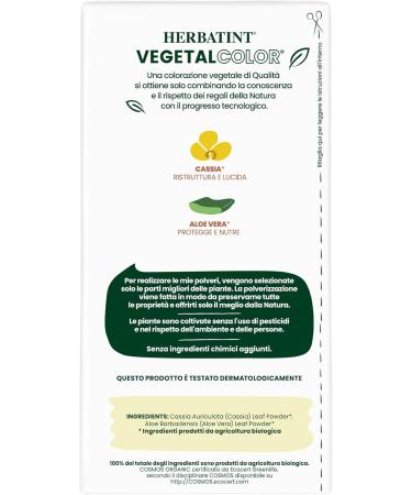 Herbatint Vegetal Color Neutral Cassia Power Henn Neutral Vegetable Hair Coloring Based on Henna and Ayurvedic Herbs 100 Natural and Organic 100 Grams - Buy Online on GoSupps.com