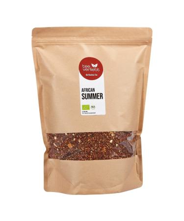 FRUTEG Rooibos bio th africain d' t 1000 g | Loser Bio Red Rush Tea | Go t exotique orange et mangue | De l'agriculture biologique certifi e | 1 kg