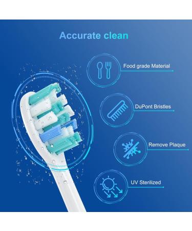 Replacement Toothbrush Heads for Philips Sonicare - Compatible Electric Toothbrush Brush Heads (Click-on/Snap-on) | KD-D2 - International Shipping Available - Buy Online on GoSupps.com