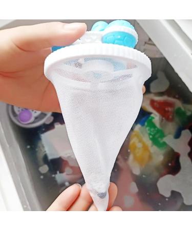 Washing Machine Lint Catcher Efficient Reusable Laundry Ball Catch Pet Hair in with Durable Remover Filter Net Blue - Buy Online on GoSupps.com