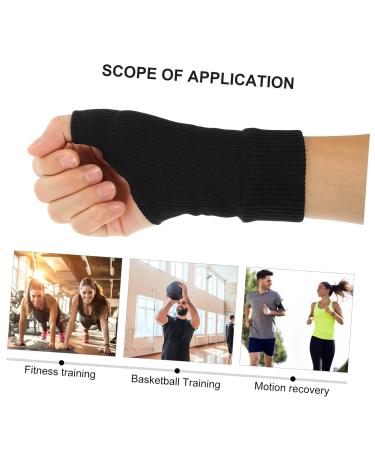 Mobestech Sports Wrist Support - 2 Pairs Fitted Compression Wrist Brace & Thumb Splint for Fitness & Sweat Absorption - Buy Online on GoSupps.com