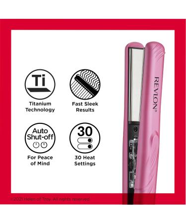 Buy REVLON 1-Inch Titanium Plated Hair Straightener with 30 Heat Settings - Fast International Shipping - Buy Online on GoSupps.com