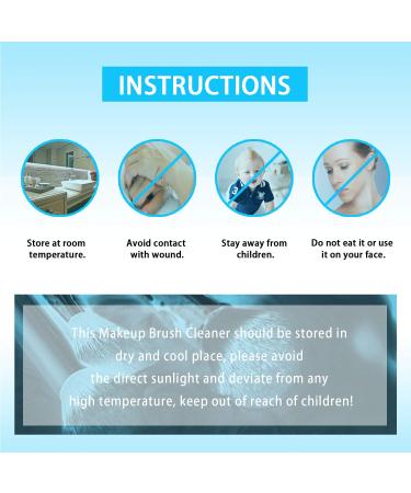 Makeup Brush Cleaner Spray - No-wash, Quick Drying, Deep Cleaning Solution (3.38 oz) - Perfect Gift for Women and Girls - Buy Online on GoSupps.com