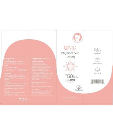 Natural Organic Physical Sun Lotion SPF50+ | Ocean-Friendly Tear-Free & Safe for Sensitive Skin - 50ml - Buy Online on GoSupps.com