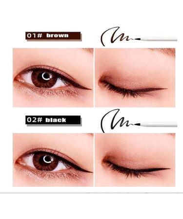 2/3Pcs Heykomi Makeup Eyeliner Gel Pen Matte Eye Liner Pencil Non-Smudging Waterproof And Long-Lasting Eyeliner Pencil Professional Gel EyeLiner with Pencil Sharpener (3*Black) - Buy Online on GoSupps.com