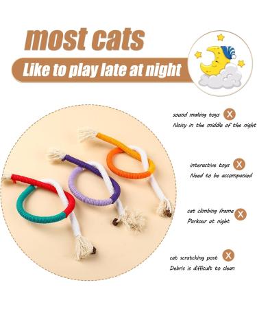 YANGCHUN Catnip Toy Bundle: Interactive Chew Rope for Indoor Cats - Natural Catnip Fillings, Teeth Cleaning and Stress Relief - 3 Pcs - Buy Online on GoSupps.com