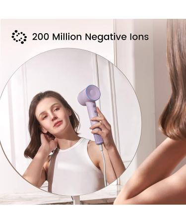 Laifen Hair Dryer Swift SE - 200 Million Negative Ionic Blow Dryer | 105,000 RPM Brushless Motor | 1400W Powerful & Low Noise for Fast Drying | Matte Purple - Buy Online on GoSupps.com