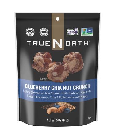 True North Nut Clusters Blueberry Chia Nut Crunch 5 Ounce (Pack of 6)