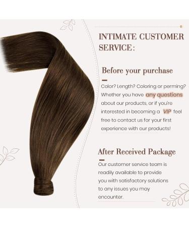 Buy Hetto Real Hair Ponytail Extensions - Brown Remy Human Hair #4 70g 35cm | Best Quality & Fast International Shipping - Buy Online on GoSupps.com