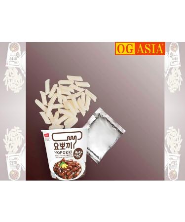 Yopokki Double Pack Sweet/Spicy + Jjajang Beans - Tteokbokki Rice Cake Cups - 260g OG Asia - Authentic Korean Snack - International Shipping - Buy Online on GoSupps.com