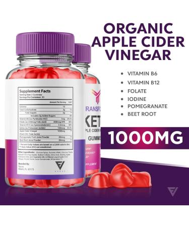Transform Keto ACV Gummies 525mg for Weight Loss with Apple Cider Vinegar - 60 Count Pack - Oprah Winfrey Approved - Buy Online on GoSupps.com