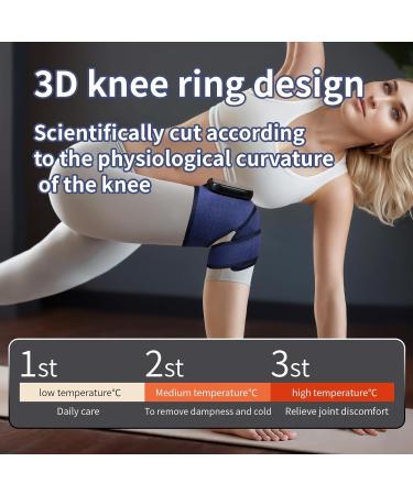 3-in-1 Heating Knee Massager with Heat & Red Light | Wireless Rechargeable Warmers for Knee Shoulder & Elbow Stress Relief - Buy Online on GoSupps.com