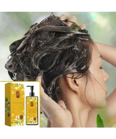 Nourishing Plant-Based Hair Color - Long-Lasting Single Agent Floral Dye for Gray Hair Coverage (Natural Black) - Buy Online on GoSupps.com