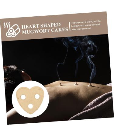 Healeved 10st AI Mini Moxa Sticks - Heart Shaped Moxibustion Pads 4.5x4.5cm | Chinese Moxibustion Therapy - Buy Online on GoSupps.com